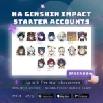 NA Genshin Impact Starter Account With 3 Limited Characters
