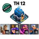 TH12 COC Account Good Walls With 1K Gems