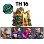 TH16 COC Account With Skins