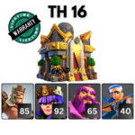 TH16 COC Account With 3.3K Gems