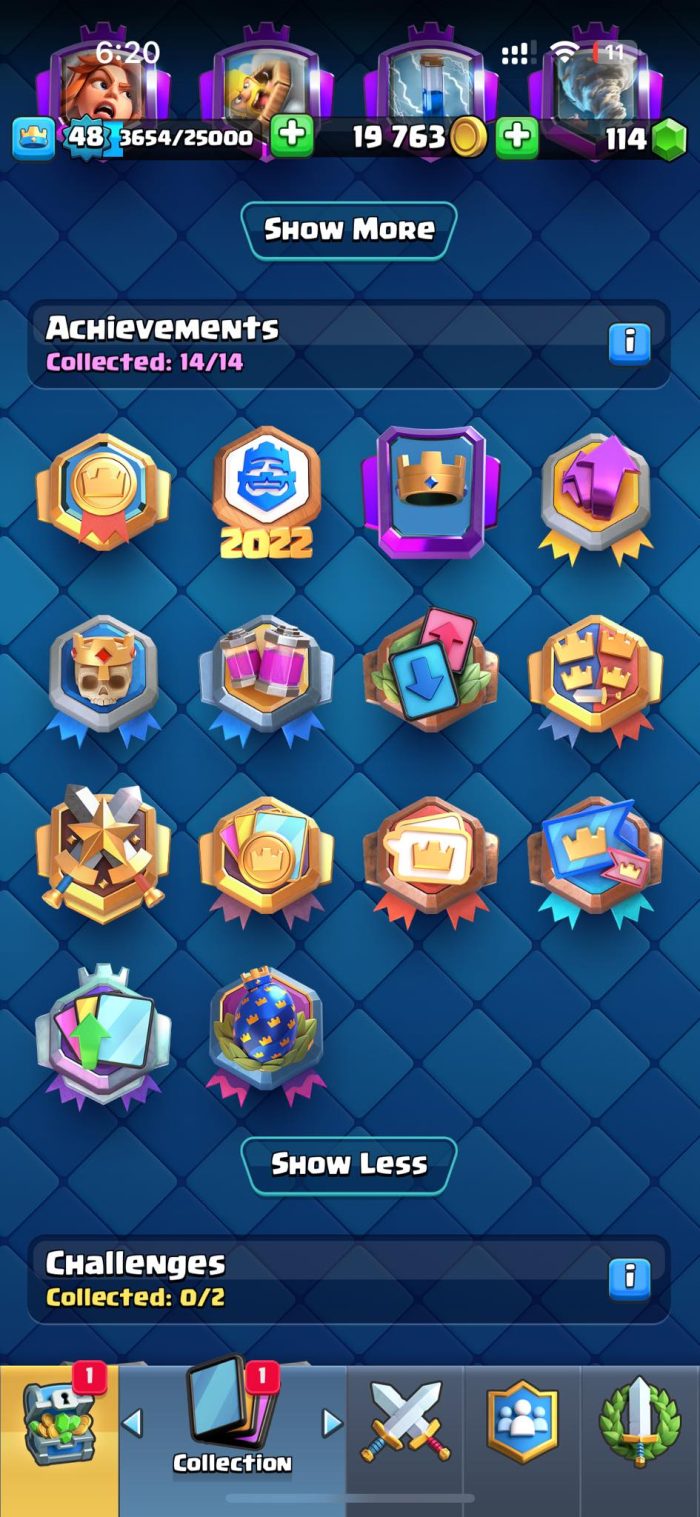 Level 48 With 40 Level 13+ Cards 6555 Trophies And 12 Tower Skins - Image 3