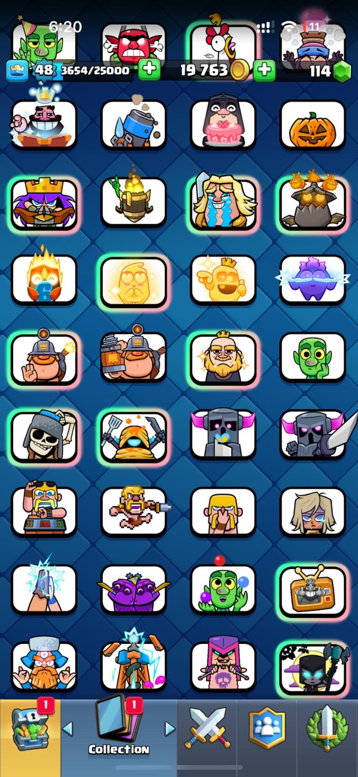Level 48 With 40 Level 13+ Cards 6555 Trophies And 12 Tower Skins - Image 4