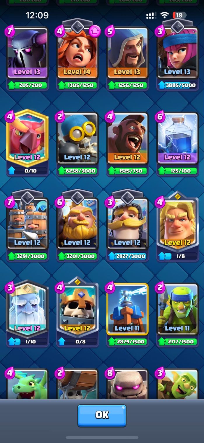 Level 46 With 36 Level 13+ Cards 6181 Trophies And 20 Tower Skins - Image 15