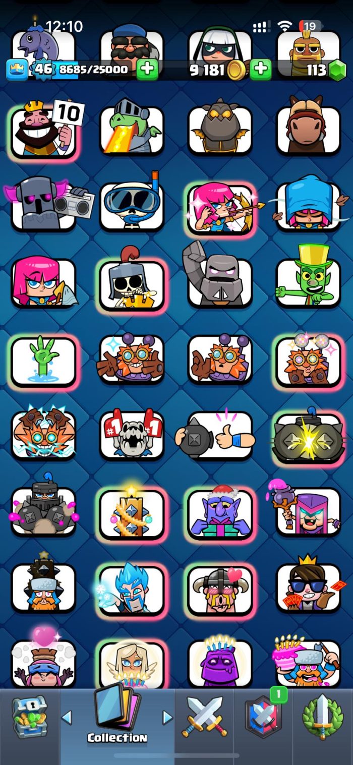 Level 46 With 36 Level 13+ Cards 6181 Trophies And 20 Tower Skins - Image 8