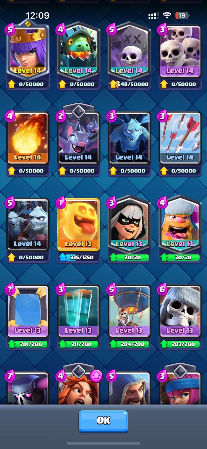 Level 46 With 36 Level 13+ Cards 6181 Trophies And 20 Tower Skins - Image 16